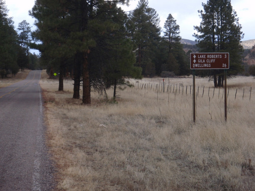 Lake Roberts (today's destination), 3 Miles.